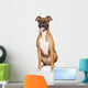 Boxer Dog Sitting Tongue Wall Decal