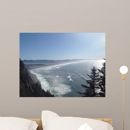 Pacific Coastline with Fog Wall Decal