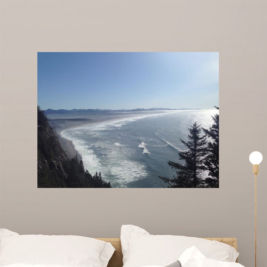 Pacific Coastline with Fog Wall Decal