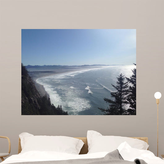 Pacific Coastline with Fog Wall Decal