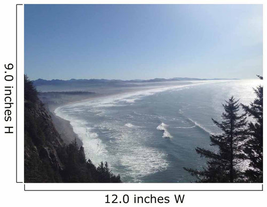 Pacific Coastline with Fog Wall Decal