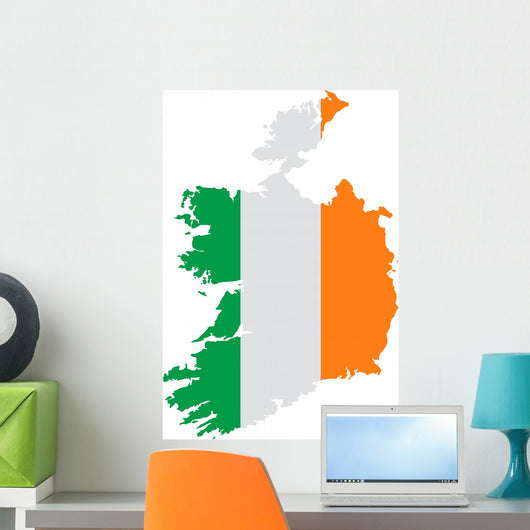 Map Ireland Wall Decal