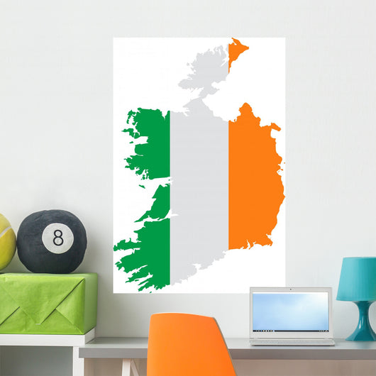 Map Ireland Wall Decal