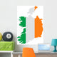 Map Ireland Wall Decal