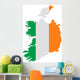 Map Ireland Wall Decal
