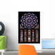 Rose and Stained Glass Wall Decal