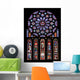 Rose and Stained Glass Wall Decal