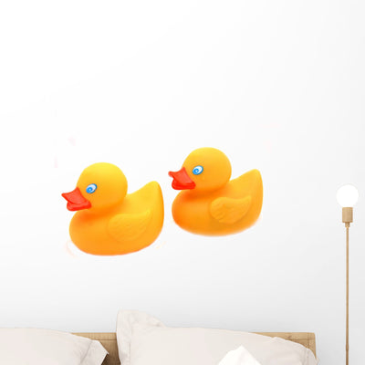Ducks Wall Decal shown on a wall
