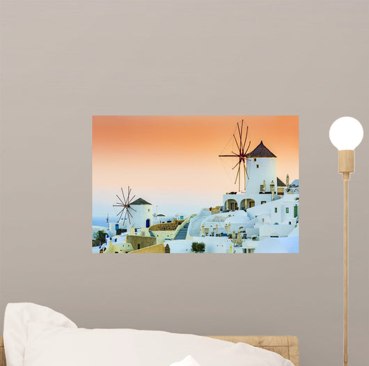 Oia Sunset Santorini Greece Wall Decal Design 2