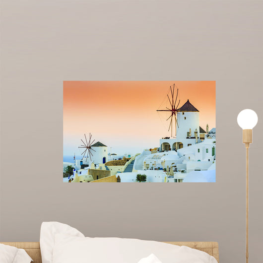Oia Sunset Santorini Greece Wall Decal Design 2