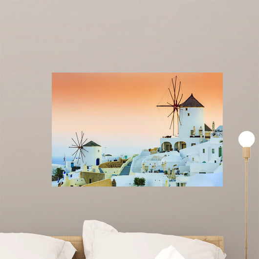 Oia Sunset Santorini Greece Wall Decal Design 2