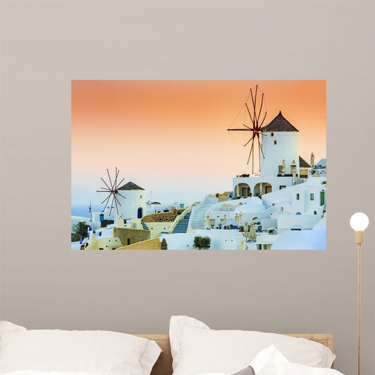 Oia Sunset Santorini Greece Wall Decal Design 2