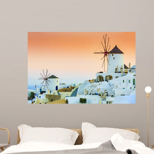 Oia Sunset Santorini Greece Wall Decal Design 2