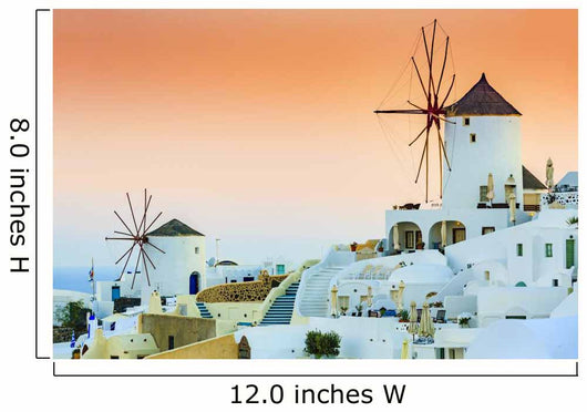 Oia Sunset Santorini Greece Wall Decal Design 2