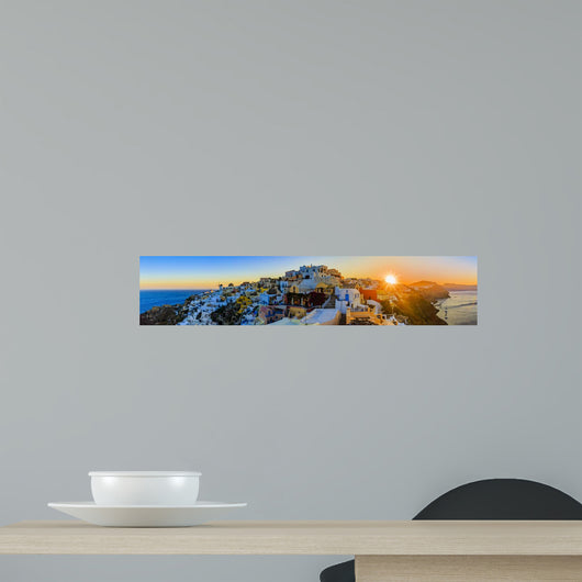 Santorini Greece Oia Sunset Wall Decal