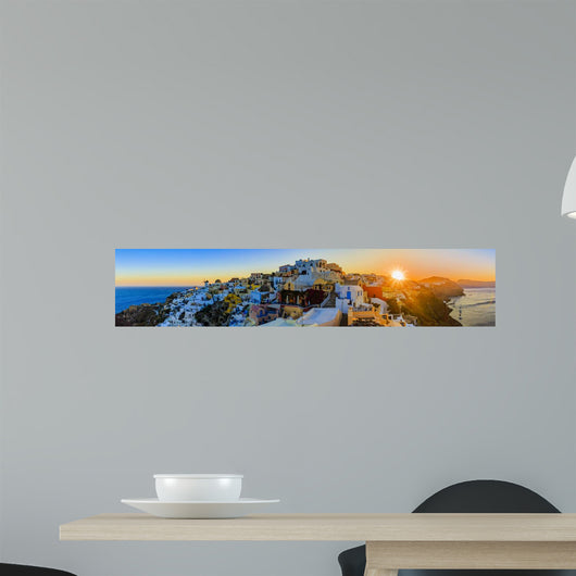 Santorini Greece Oia Sunset Wall Decal