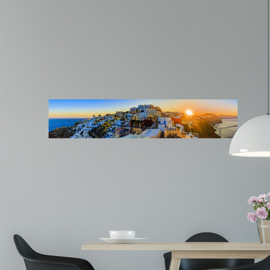 Santorini Greece Oia Sunset Wall Decal