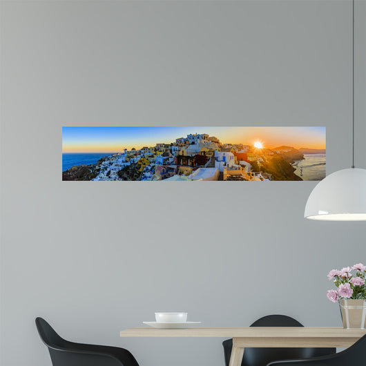 Santorini Greece Oia Sunset Wall Decal