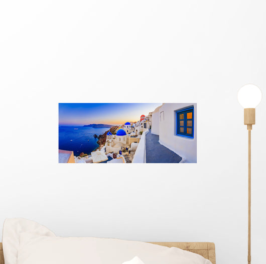 Oia Sunset Santorini Greece Wall Decal Design 1