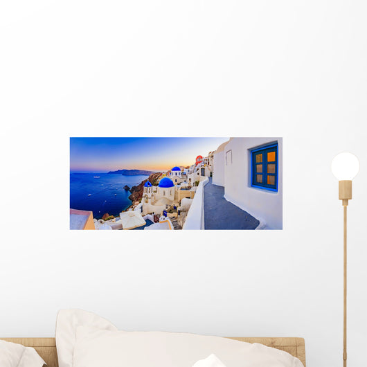 Oia Sunset Santorini Greece Wall Decal Design 1