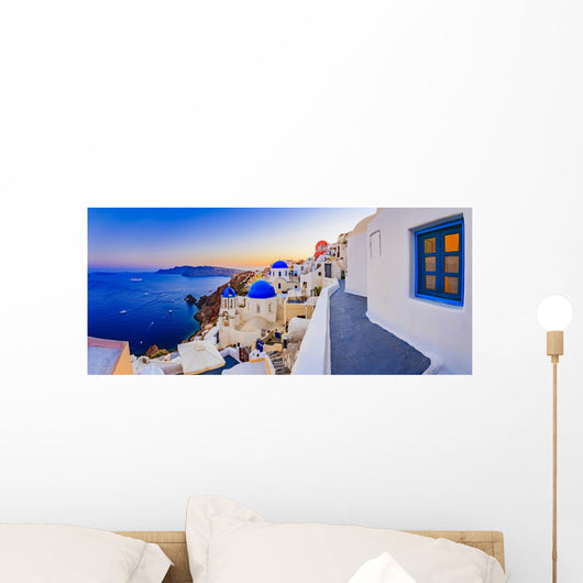 Oia Sunset Santorini Greece Wall Decal Design 1