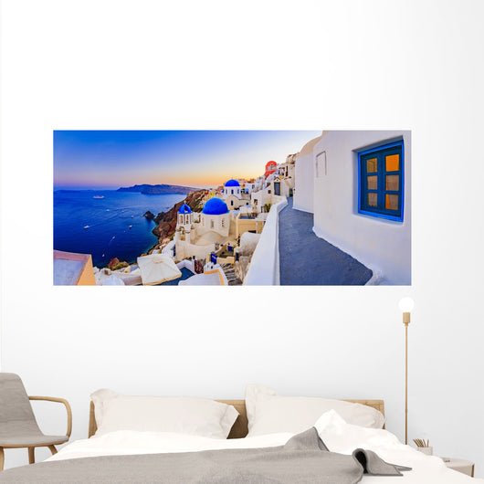 Oia Sunset Santorini Greece Wall Decal Design 1