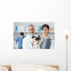 Woman with Her Cat Wall Decal