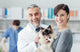 Woman with Her Cat Wall Decal