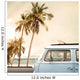 Vintage Car Tropical Beach Wall Decal