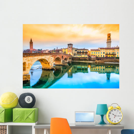 Ponte Di Pietra Verona Wall Decal