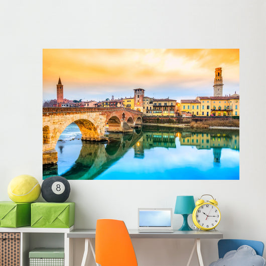 Ponte Di Pietra Verona Wall Decal