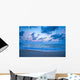 Blue Sunset Beach Wall Decal