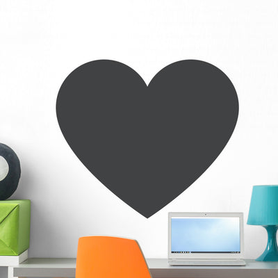 Heart Icon Heart Vector Wall Decal shown on a wall