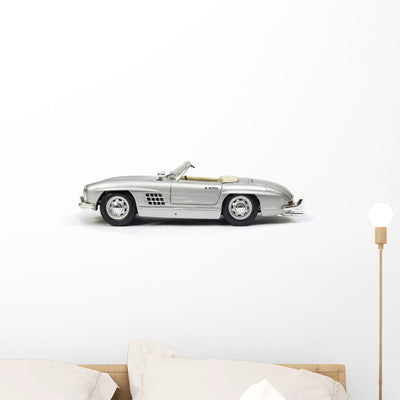 Classical Sport Car Model Wall Decal shown on a wall