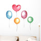 Balloons Watercolor Set Wall Decal Sticker Set