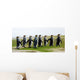 8 Marching King Penguins Wall Decal Panoramic Wall Decal