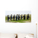 8 Marching King Penguins Wall Decal Panoramic Wall Decal