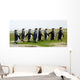 8 Marching King Penguins Wall Decal Panoramic Wall Decal