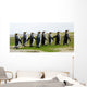 8 Marching King Penguins Wall Decal Panoramic Wall Decal
