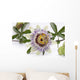 Passion Flower Blossom White Wall Decal