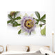 Passion Flower Blossom White Wall Decal