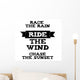 Ride Wind Quote Wall Decal