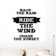 Ride Wind Quote Wall Decal