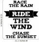 Ride Wind Quote Wall Decal