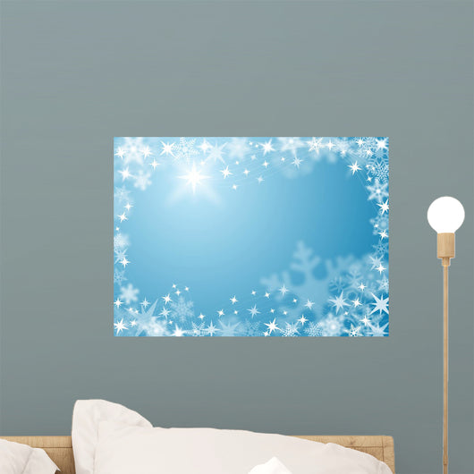 Festive Snow Ice Wall Decal