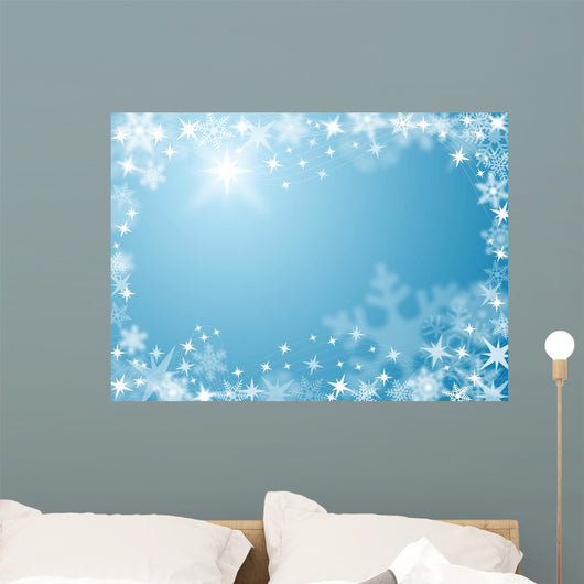 Festive Snow Ice Wall Decal