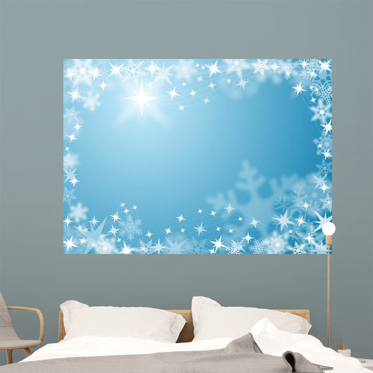 Festive Snow Ice Wall Decal