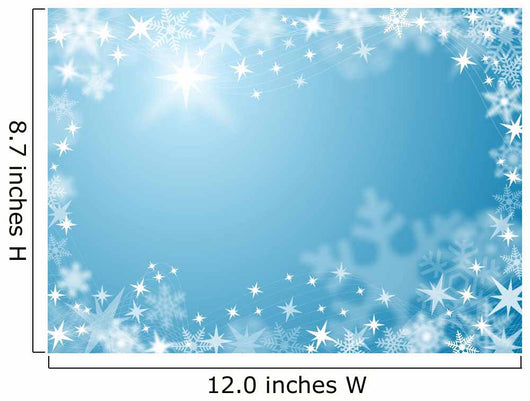 Festive Snow Ice Wall Decal