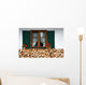 Window with Flowers and Wall Decal