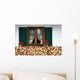 Window with Flowers and Wall Decal